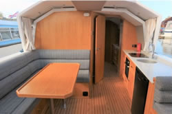 Interior image of boat